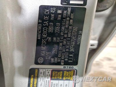 Zdjęcie 13 z 13 samochodu: 2017 KIA FORTE LX VIN:3KPFK4A70HE107060 - miniatura