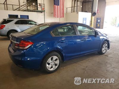 Trzecie zdjęcie samochodu z tyłu: 2013 HONDA CIVIC LX VIN:19XFB2F5XDE012107 - miniatura