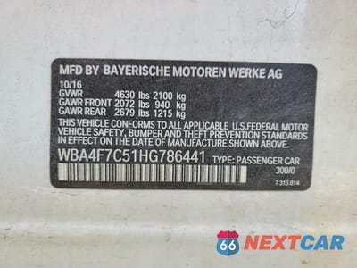 Zdjęcie 14 z 14 samochodu: 2017 BMW 430I GRAN COUPE VIN:WBA4F7C51HG786441 - miniatura