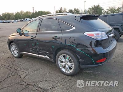 Drugie zdjęcie samochodu z przodu: 2012 LEXUS RX 450H VIN:JTJBC1BA9C2429512 - miniatura