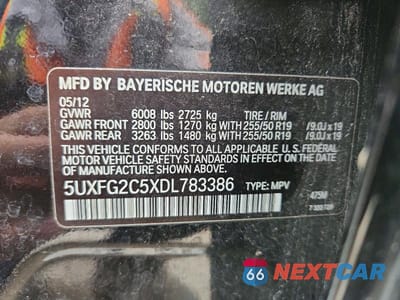 Zdjęcie 13 z 13 samochodu: 2013 BMW X6 XDRIVE35I VIN:5UXFG2C5XDL783386 - miniatura