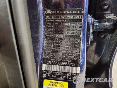 Zdjęcie 14 z 14 samochodu: 2017 LAND ROVER DISCOVERY SPORT HSE VIN:SALCR2BG5HH679732 - miniatura