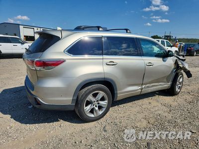 Trzecie zdjęcie samochodu z tyłu: 2014 TOYOTA HIGHLANDER LIMITED VIN:5TDYKRFH2ES032841 - miniatura