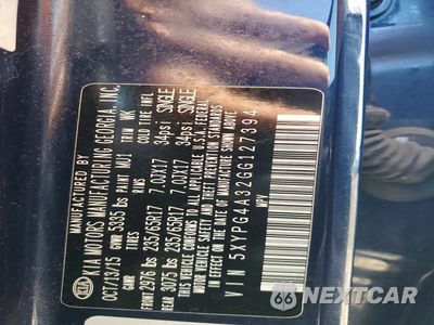Zdjęcie 13 z 13 samochodu: 2016 KIA SORENTO LX VIN:5XYPG4A32GG127394 - miniatura