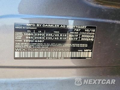 Zdjęcie 12 z 12 samochodu: 2016 MERCEDES-BENZ GLA 250 4MATIC VIN:WDCTG4GB0GJ209535 - miniatura