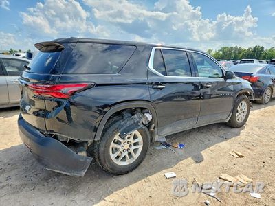 Trzecie zdjęcie samochodu z tyłu: 2023 CHEVROLET TRAVERSE LS VIN:1GNERFKW6PJ181410 - miniatura