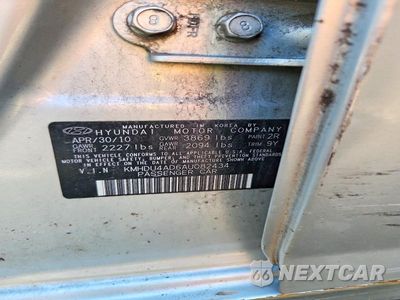 Zdjęcie 12 z 12 samochodu: 2010 HYUNDAI ELANTRA GLS VIN:KMHDU4AD6AU082434 - miniatura