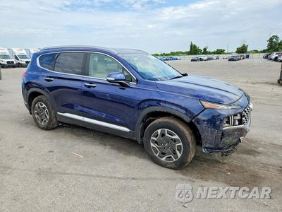 Czwarte zdjęcie samochodu z boku: 2023 HYUNDAI SANTA FE BLUE VIN:5NMS2DA15PH004301 - miniatura