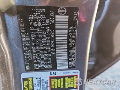 Zdjęcie 12 z 12 samochodu: 2019 TOYOTA CAMRY L VIN:4T1B11HK3KU180325 - miniatura
