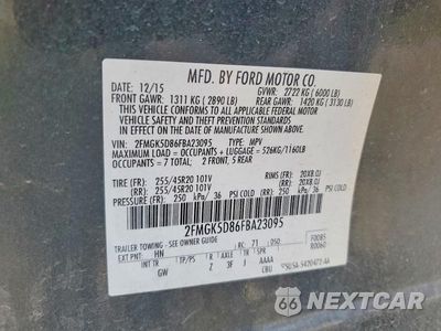Zdjęcie 13 z 13 samochodu: 2015 FORD FLEX LIMITED VIN:2FMGK5D86FBA23095 - miniatura