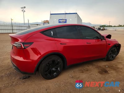 Trzecie zdjęcie samochodu z tyłu: 2021 TESLA MODEL Y VIN:5YJYGDEE5MF267846 - miniatura