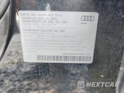 Zdjęcie 13 z 13 samochodu: 2015 AUDI Q5 PREMIUM PLUS VIN:WA1DGAFP4FA031336 - miniatura