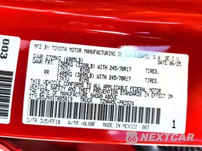 Zdjęcie 12 z 12 samochodu: 2025 TOYOTA TACOMA SR5 VIN:3TYLB5JNXST085819 - miniatura