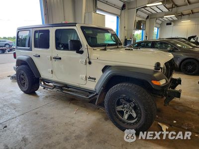 Czwarte zdjęcie samochodu z boku: 2022 JEEP WRANGLER UNLIMITED SPORT VIN:1C4HJXKNXNW172929 - miniatura