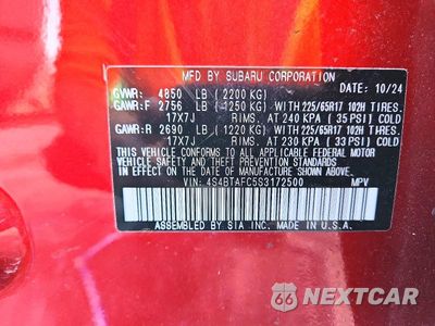 Zdjęcie 12 z 12 samochodu: 2025 SUBARU OUTBACK PREMIUM VIN:4S4BTAFC5S3172500 - miniatura