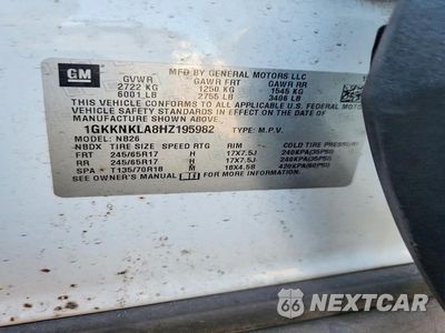 Zdjęcie 12 z 12 samochodu: 2017 GMC ACADIA SLE VIN:1GKKNKLA8HZ195982 - miniatura