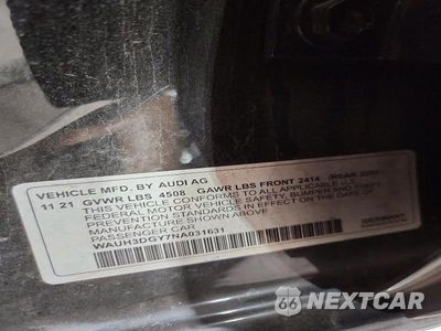Zdjęcie 13 z 13 samochodu: 2022 AUDI S3 PREMIUM PLUS VIN:WAUH3DGY7NA031631 - miniatura