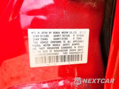 Zdjęcie 12 z 12 samochodu: 2013 HONDA FIT VIN:JHMGE8G34DC026893 - miniatura