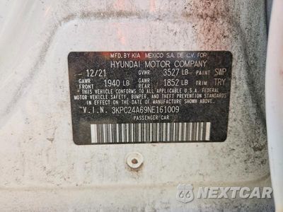 Zdjęcie 12 z 12 samochodu: 2022 HYUNDAI ACCENT SE VIN:3KPC24A69NE161009 - miniatura