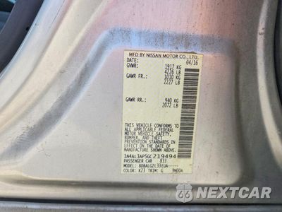 Zdjęcie 12 z 12 samochodu: 2016 NISSAN ALTIMA 2.5 S VIN:1N4AL3AP5GC219494 - miniatura