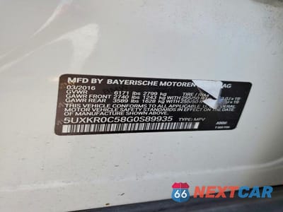 Zdjęcie 13 z 13 samochodu: 2016 BMW X5 XDRIVE35I VIN:5UXKR0C58G0S89935 - miniatura