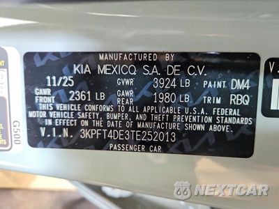 Zdjęcie 12 z 12 samochodu: 2026 KIA K4 LXS VIN:3KPFT4DE3TE252013 - miniatura