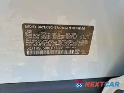 Zdjęcie 13 z 13 samochodu: 2019 BMW X3 XDRIVE30I VIN:5UXTR9C59KLP77386 - miniatura