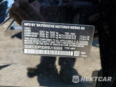 Zdjęcie 13 z 13 samochodu: 2024 BMW X3 XDRIVE30I VIN:5UX53DP00R9U16969 - miniatura