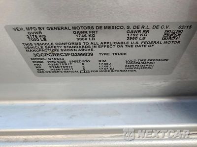 Zdjęcie 12 z 12 samochodu: 2015 CHEVROLET SILVERADO C1500 LT VIN:3GCPCREC3FG299839 - miniatura