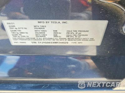 Zdjęcie 12 z 12 samochodu: 2021 TESLA MODEL Y VIN:5YJYGDEEXMF244529 - miniatura