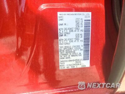 Zdjęcie 12 z 12 samochodu: 2024 NISSAN FRONTIER SL VIN:1N6ED1EJ8RN649415 - miniatura