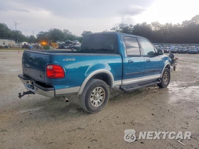 Trzecie zdjęcie samochodu z tyłu: 2001 FORD F150 SUPERCREW VIN:1FTRW08W41KE05380 - miniatura