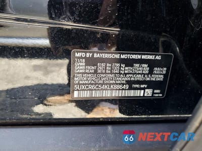 Zdjęcie 13 z 13 samochodu: 2019 BMW X5 XDRIVE40I VIN:5UXCR6C54KLK88649 - miniatura