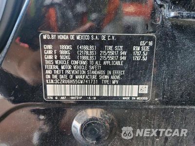 Zdjęcie 13 z 13 samochodu: 2016 HONDA HR-V EX VIN:3CZRU6H55GM741731 - miniatura