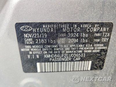 Zdjęcie 12 z 12 samochodu: 2020 HYUNDAI ELANTRA LIMITED VIN:KMHD84LF2LU036511 - miniatura