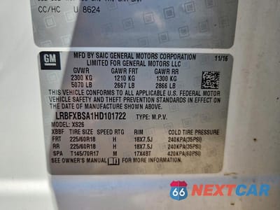 Zdjęcie 12 z 12 samochodu: 2017 BUICK ENVISION ESSENCE VIN:LRBFXBSA1HD101722 - miniatura