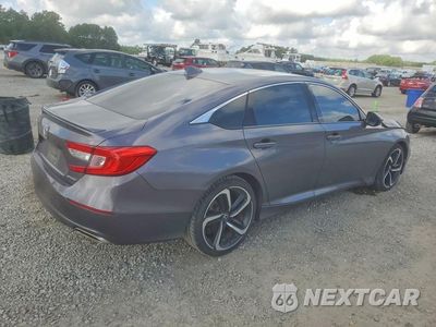 Trzecie zdjęcie samochodu z tyłu: 2019 HONDA ACCORD SPORT VIN:1HGCV1F37KA126151 - miniatura