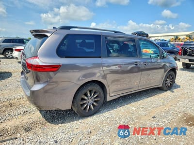 Trzecie zdjęcie samochodu z tyłu: 2020 TOYOTA SIENNA LE VIN:5TDJZ3DC2LS240152 - miniatura