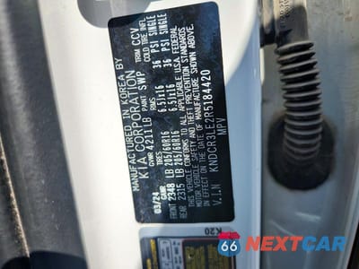 Zdjęcie 13 z 13 samochodu: 2024 KIA NIRO EX VIN:KNDCR3LE2R5184420 - miniatura