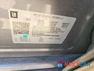 Zdjęcie 13 z 13 samochodu: 2021 BUICK ENCLAVE AVENIR VIN:5GAERDKW0MJ163348 - miniatura