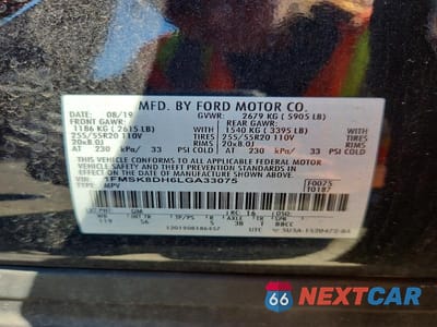 Zdjęcie 13 z 13 samochodu: 2020 FORD EXPLORER XLT VIN:1FMSK8DH6LGA33075 - miniatura