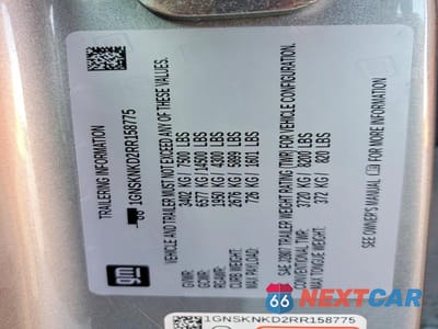 Zdjęcie 13 z 13 samochodu: 2024 CHEVROLET TAHOE K1500 LT VIN:1GNSKNKD2RR158775 - miniatura