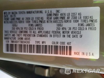 Zdjęcie 12 z 12 samochodu: 2025 MAZDA CX-50 BASE VIN:7MMVABXY7SN394368 - miniatura