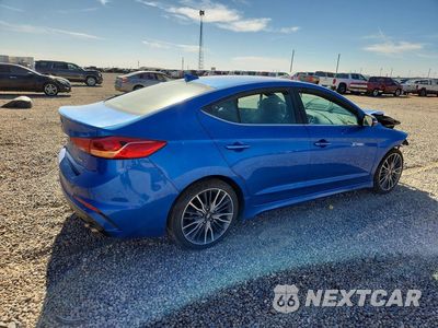 Trzecie zdjęcie samochodu z tyłu: 2017 HYUNDAI ELANTRA SPORT VIN:KMHD04LB9HU366495 - miniatura