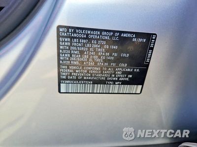 Zdjęcie 13 z 13 samochodu: 2018 VOLKSWAGEN ATLAS SEL PREMIUM VIN:1V2NR2CAXJC572249 - miniatura