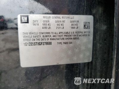Zdjęcie 12 z 12 samochodu: 2016 CHEVROLET MALIBU LT VIN:1G1ZE5ST8GF278688 - miniatura