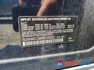 Zdjęcie 13 z 13 samochodu: 2017 BMW X5 XDRIVE35I VIN:5UXKR0C3XH0V79352 - miniatura