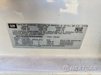 Zdjęcie 12 z 12 samochodu: 2014 GMC SIERRA K1500 SLT VIN:3GTU2VEC5EG344485 - miniatura