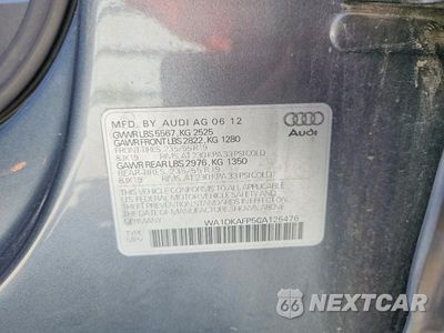 Zdjęcie 13 z 13 samochodu: 2012 AUDI Q5 PREMIUM PLUS VIN:WA1DKAFP5CA125476 - miniatura