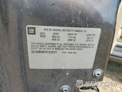 Zdjęcie 12 z 12 samochodu: 2008 CHEVROLET IMPALA LS VIN:2G1WB58K781332971 - miniatura